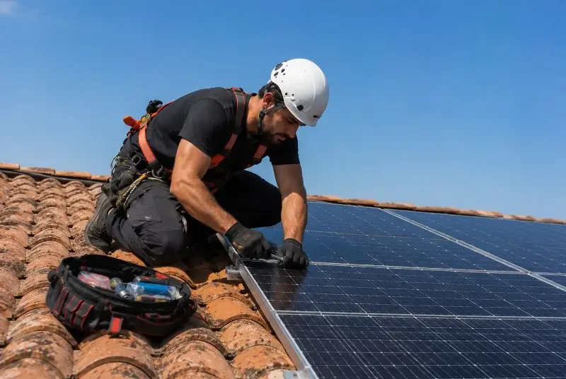 Maintenance et monitoring de panneaux solaires à Mogneneins